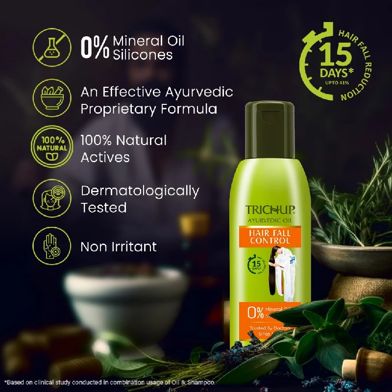 Trichup Ayurvedic Hair Fall Control Oil - Image 3