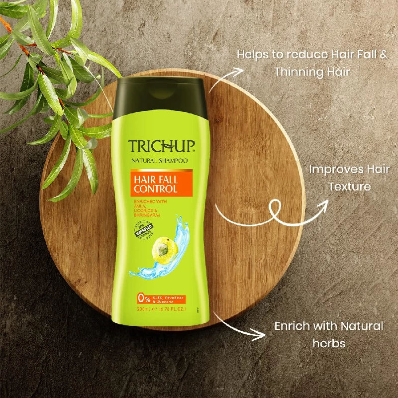 Trichup Hair Fall Control Kit, Shampoo & Hair Cream - Image 2