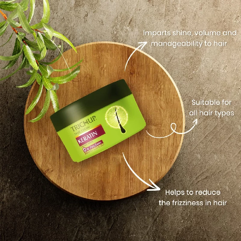 Trichup Keratin Kit-Shampoo, Conditioner & Hair Cream - Image 3