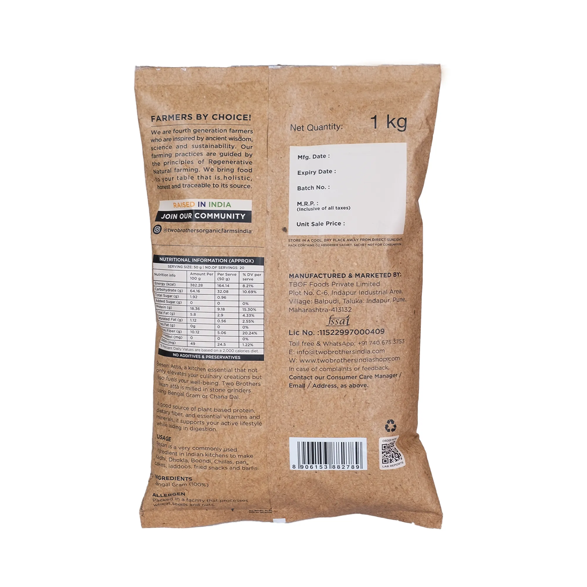 Two Brothers Besan Flour | Gram Flour | Stoneground - Image 5