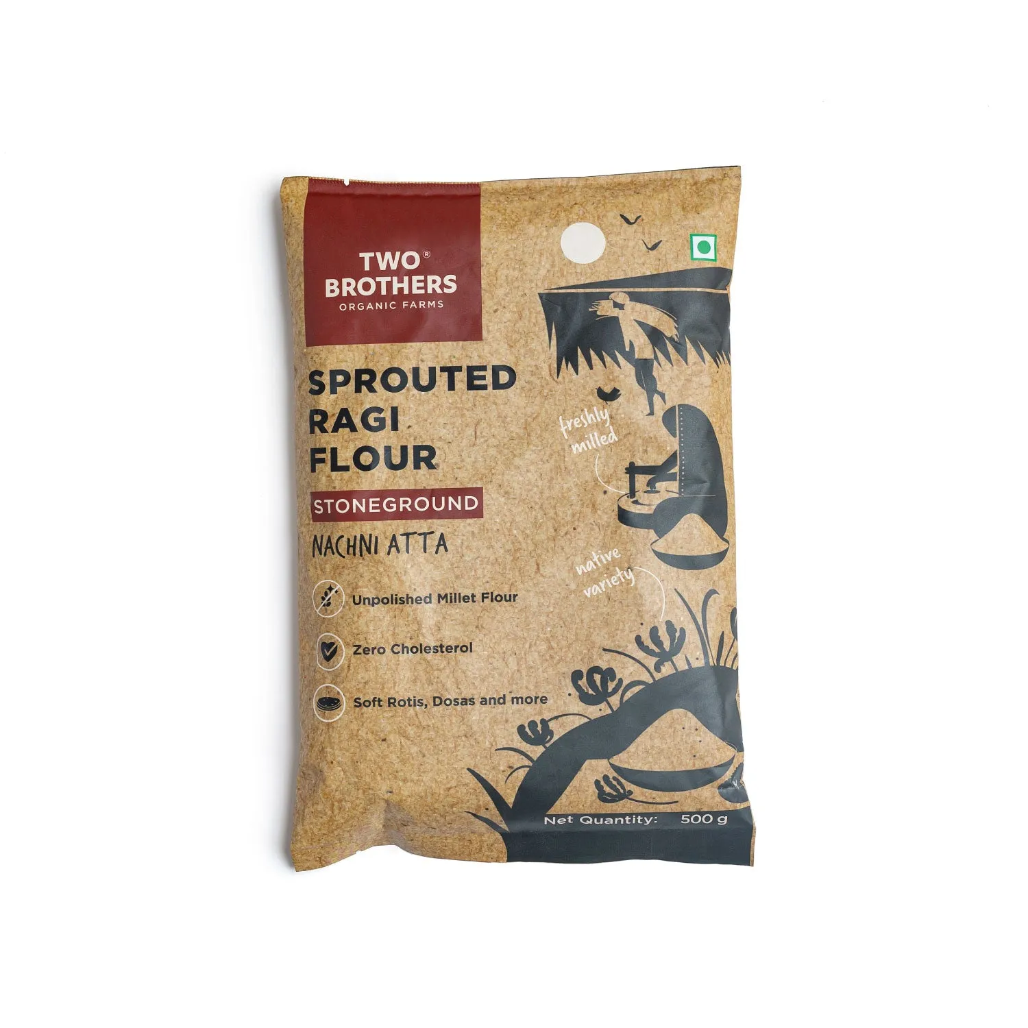 Two Brothers Sprouted Ragi Flour - Nachni Satva - Image 3