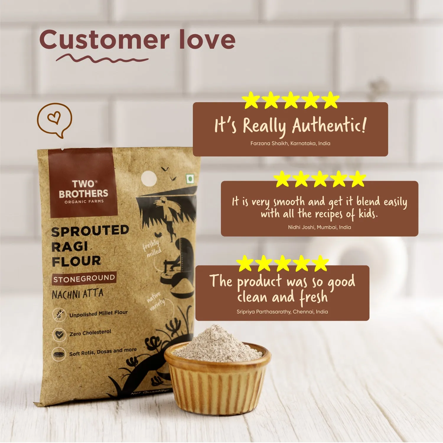 Two Brothers Sprouted Ragi Flour - Nachni Satva - Image 8