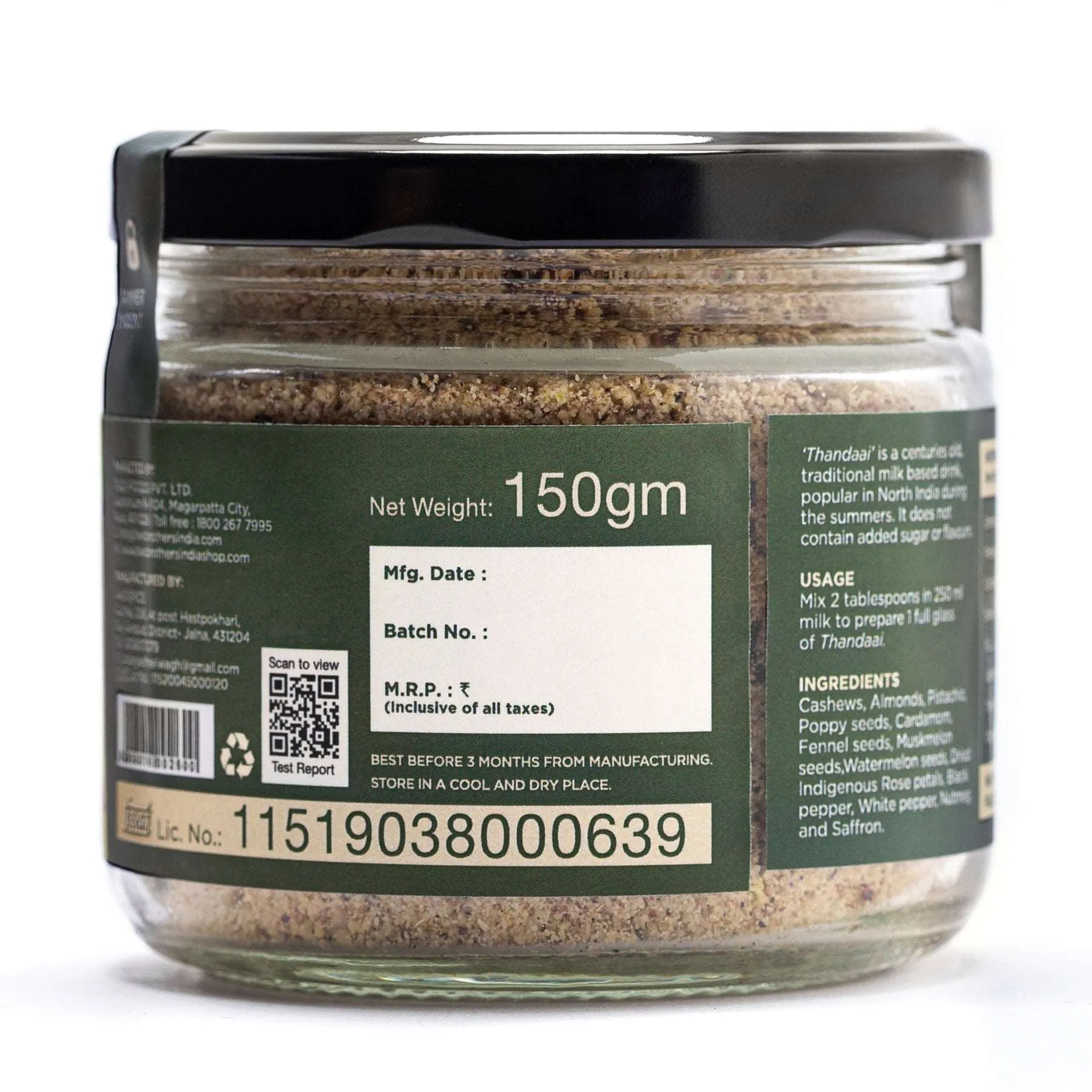 Two Brothers Thandai Drink Mix, All Natural - Image 4