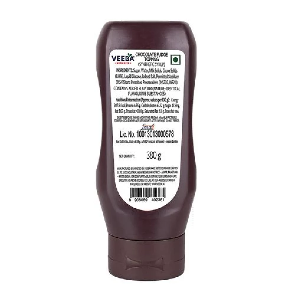 VEEBA Chocolate Fudge Topping - Image 2