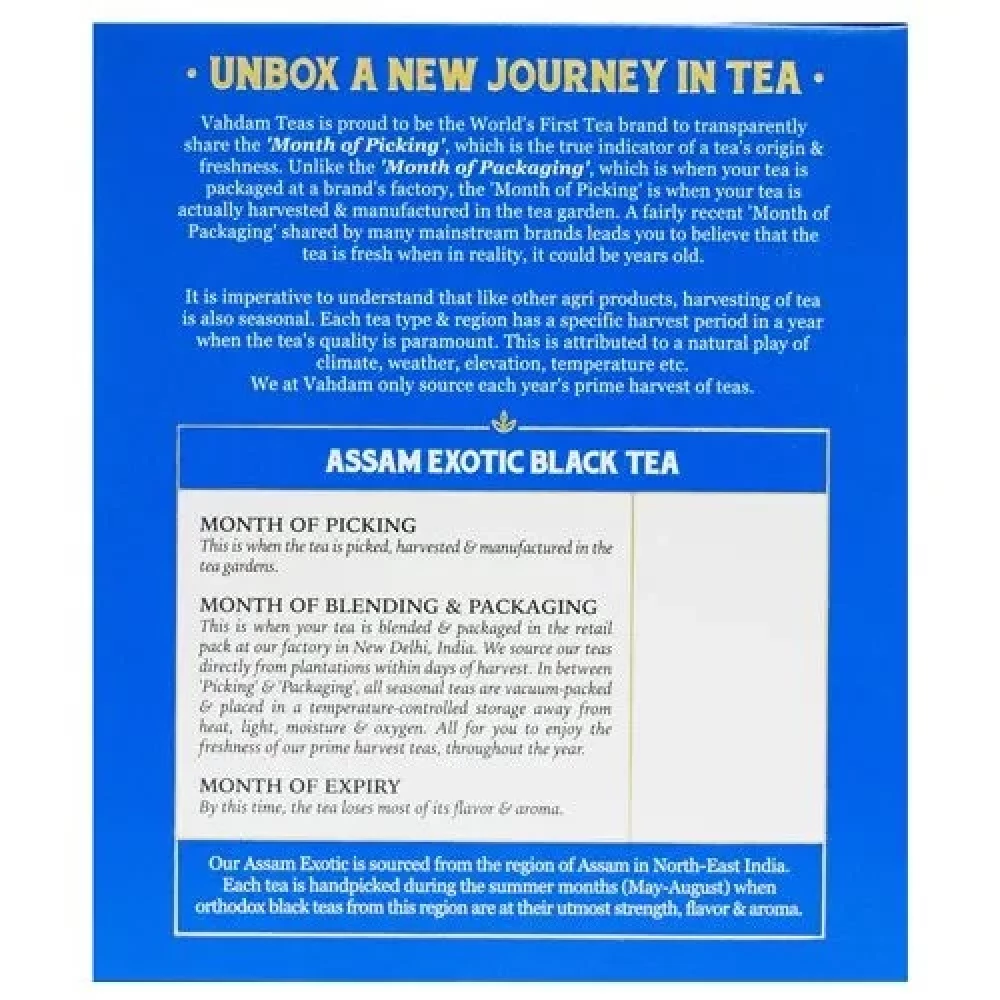 Vahdam  Assam Exotic Black Tea - Image 3