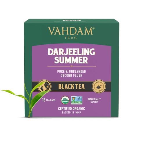 Vahdam  Darjeeling Summer Second FlushBlack Tea 30 g (15 Bags x 2 g each)