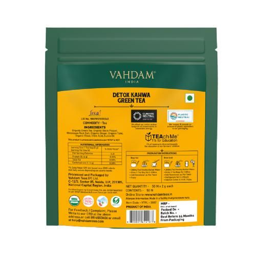 Vahdam  Detox Kahwa Green Tea - Rich In Antioxidants & Helps Boost Immunity - Image 2