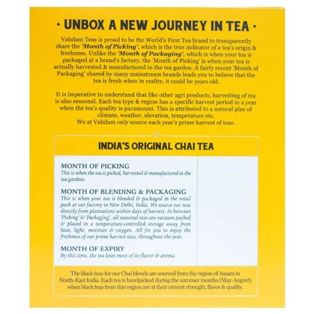 Vahdam  India's Original Masala Long Leaf Chai - Image 3