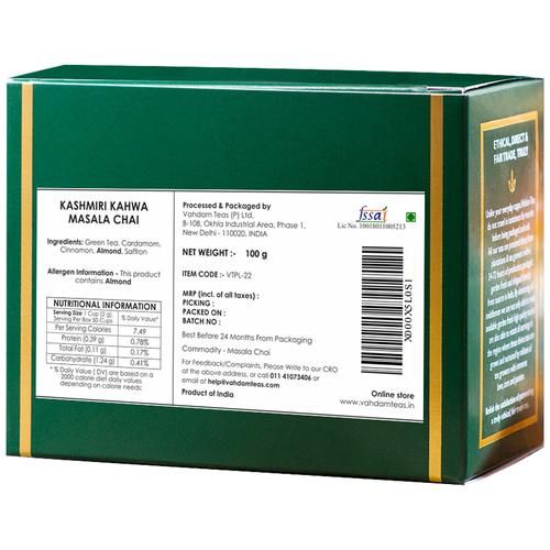 Vahdam  Kashmiri Kahwa Green Tea - Image 2