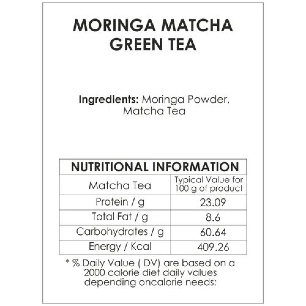 Vahdam  Moringa Matcha Green Tea Powder - Image 3