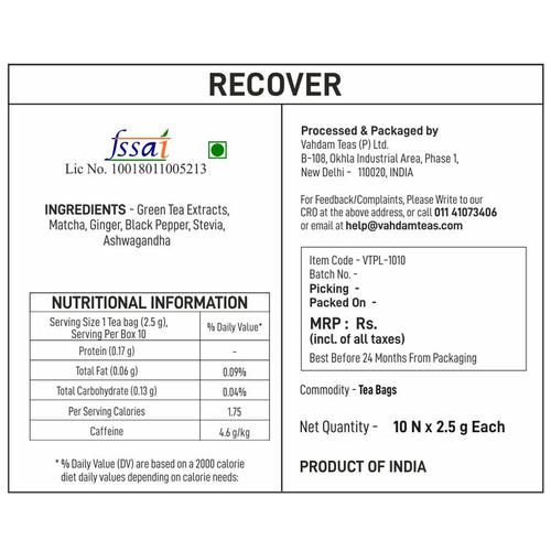 Vahdam  Organic Recover Turmeric Elixir - Improves Overall Health - Image 6