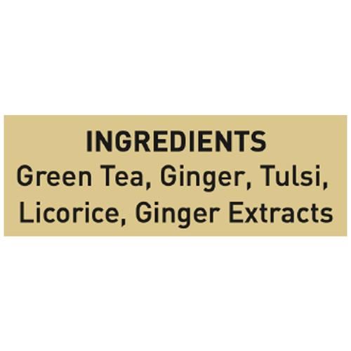 Vahdam  Organic Tulsi Ginger Green Tea Bags - Pure Detox & Digestive Health Drink - Image 3