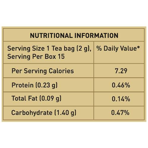 Vahdam  Organic Tulsi Ginger Green Tea Bags - Pure Detox & Digestive Health Drink - Image 4