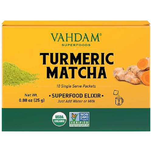 Vahdam  Organic Turmeric Matcha Elixir - Improves Focus & Immunity - Image 7