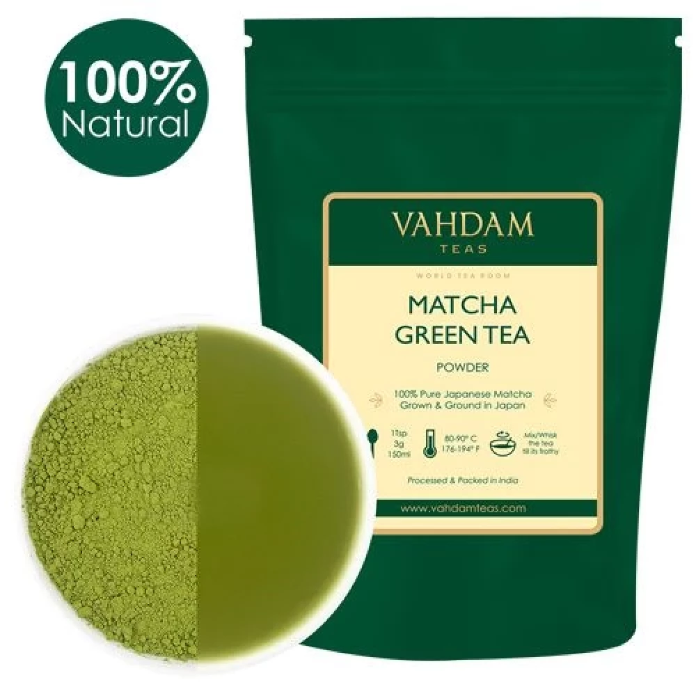 Vahdam  Pure Japanese Matcha Green Tea Powder 50 g