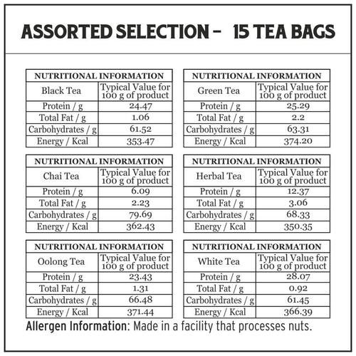 Vahdam  Tea Bags Assortment - 15 Organic Teas Sampler Pack - Image 6