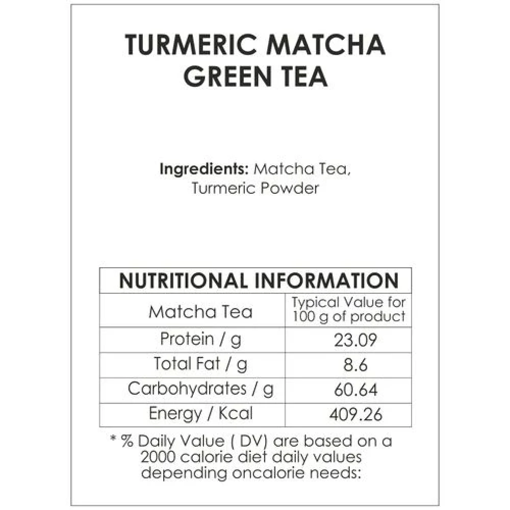 Vahdam  Turmeric Matcha Green Tea Powder - Japan Origin - Image 3