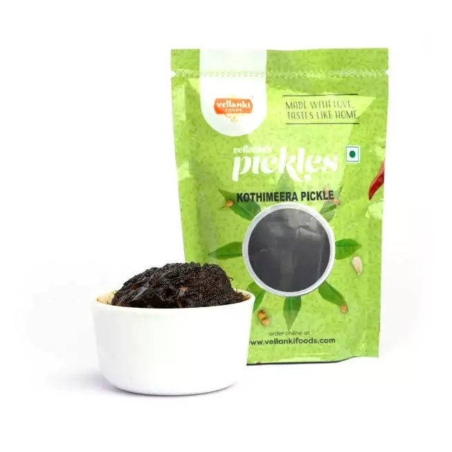 Vellanki Foods - Coriander Leaves Pickle - Image 1