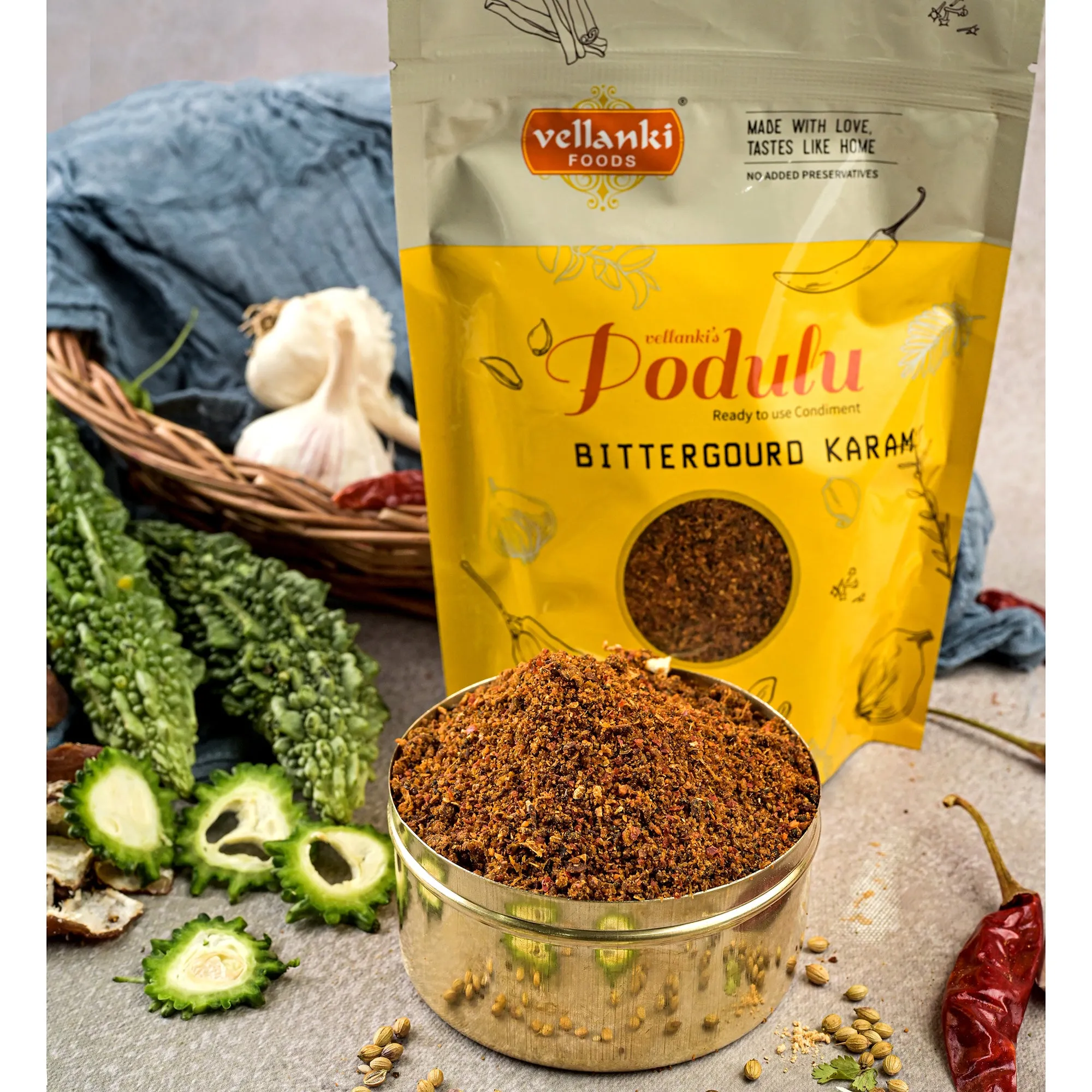 Vellanki Foods Kakarakaya Karam (Bittergourd) - Image 2
