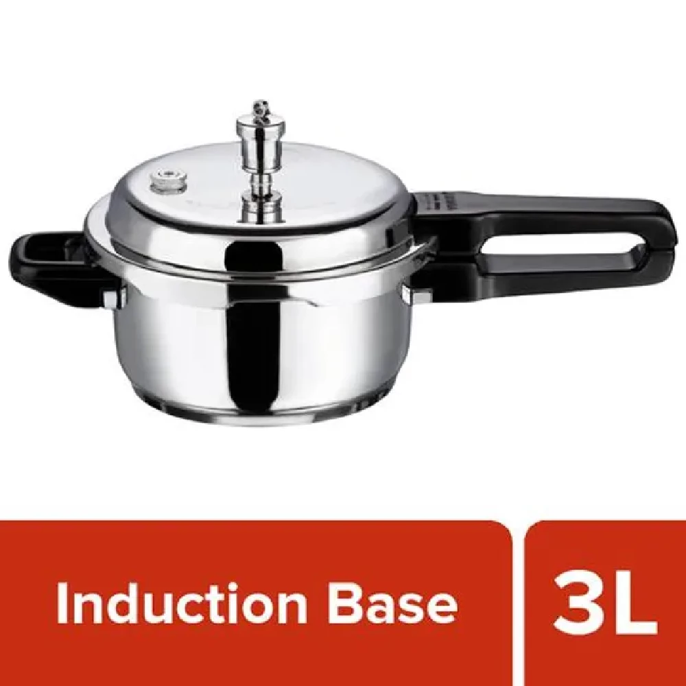 Vinod Stainless Steel Outer Lid Pressure Cooker - Induction Base - Image 10