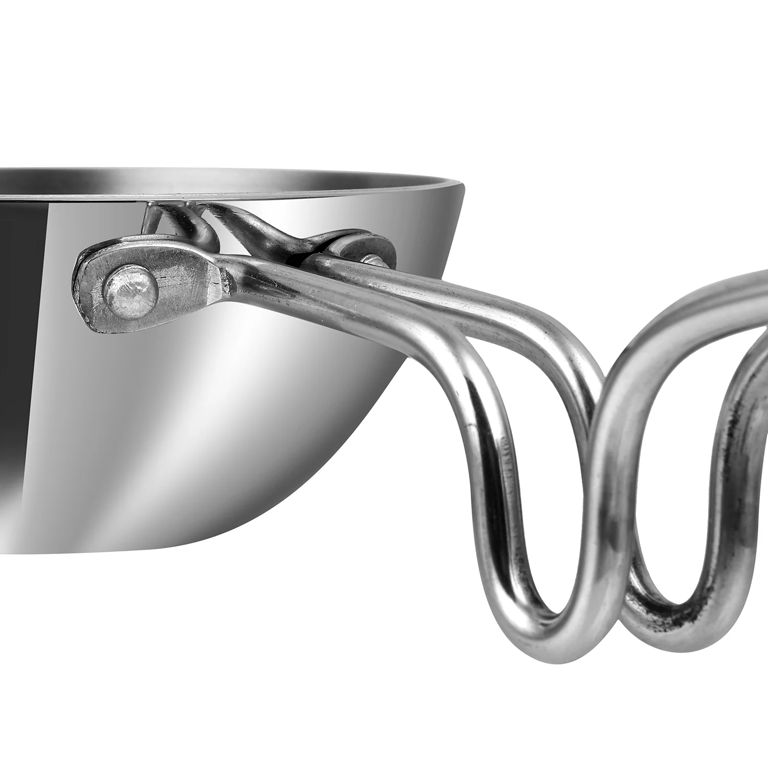 Vinod Cookware Platinum Triply Tadka Pan Jumbo - Image 2