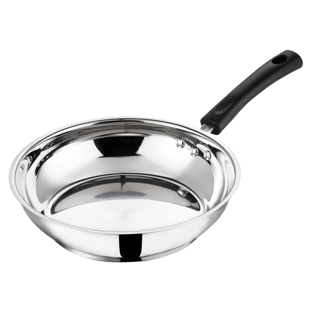 Vinod Cookware Stainless Steel Frypan (Induction Friendly) Without LId 22cm - Image 2