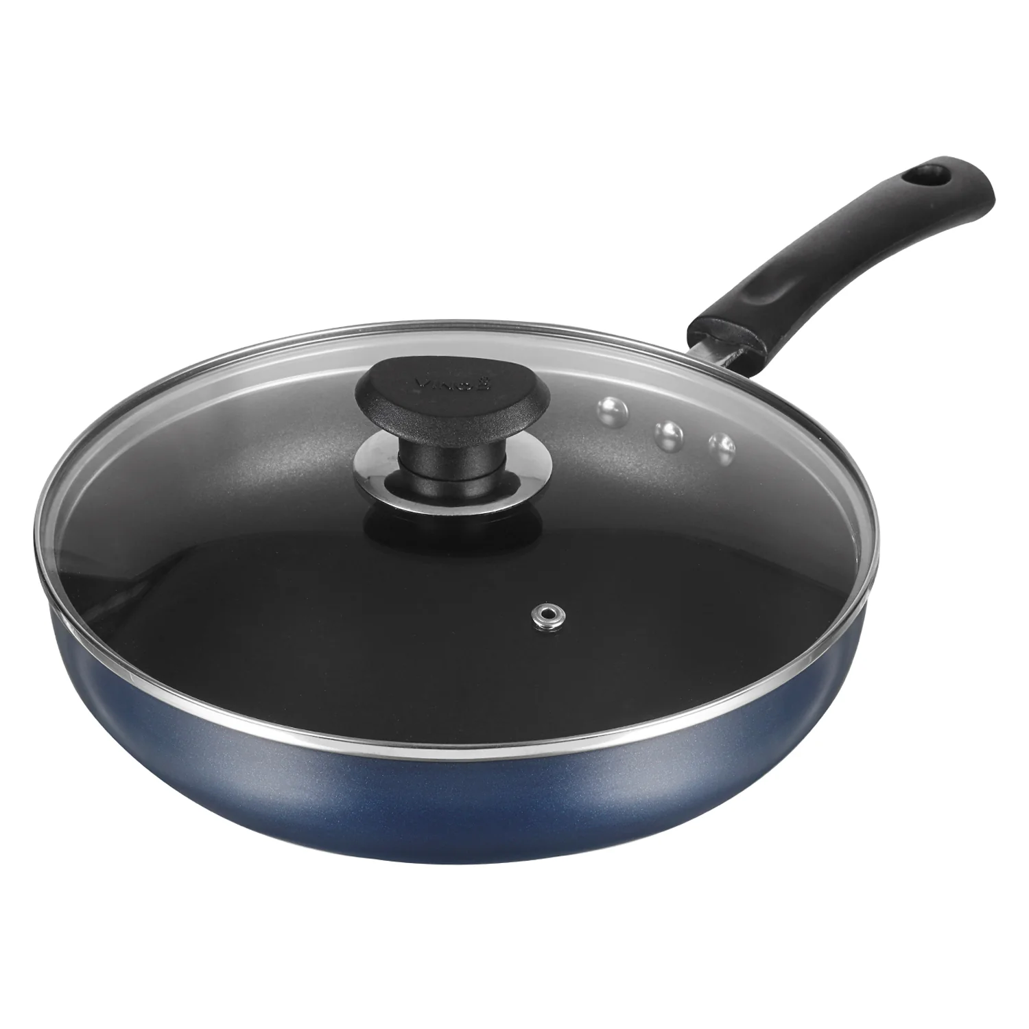 Vinod Cookware Zest Non Stick Deep Fry Pan With Lid 22cm