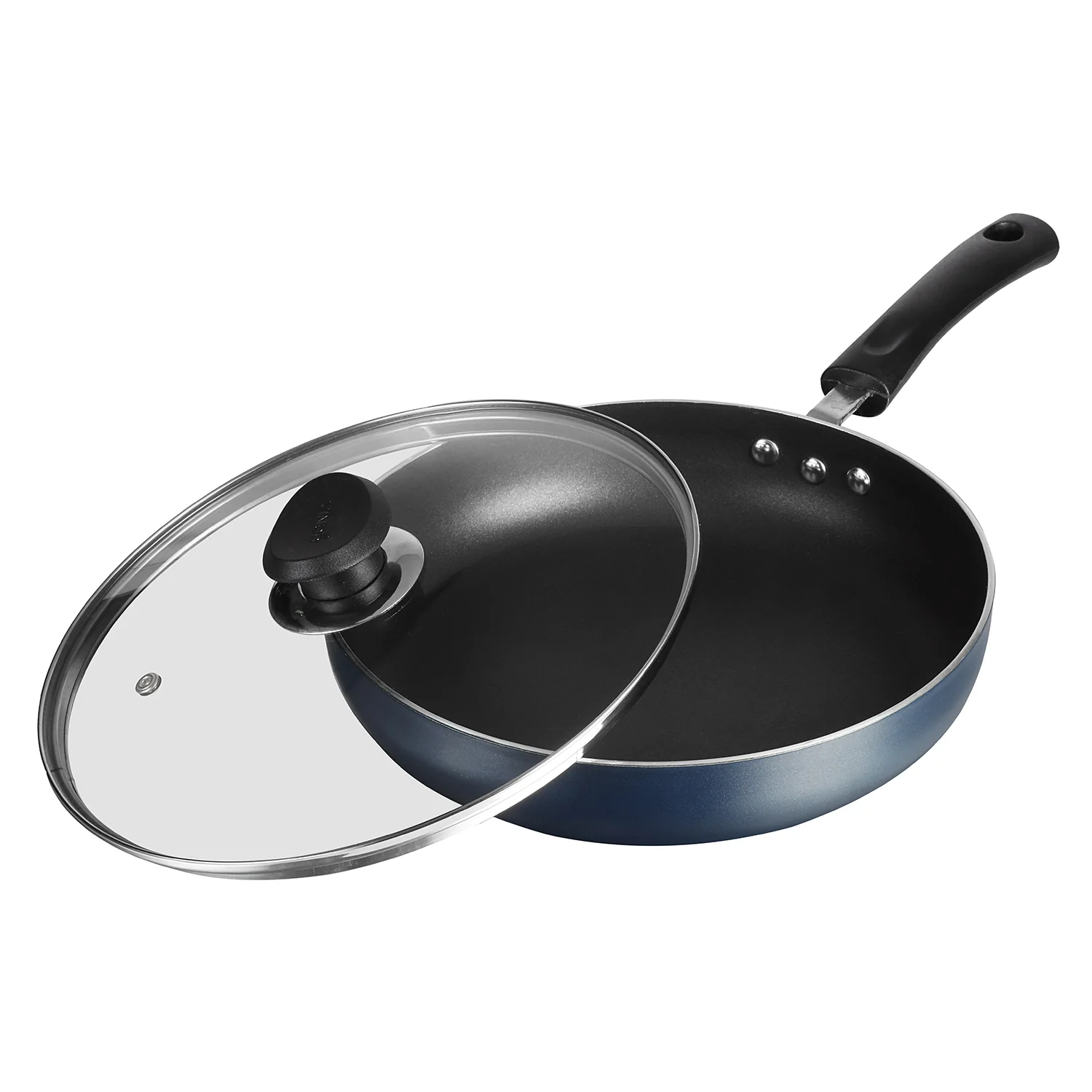 Vinod Cookware Zest Non-Stick Deep Fry Pan with Lid 22cm - Image 2