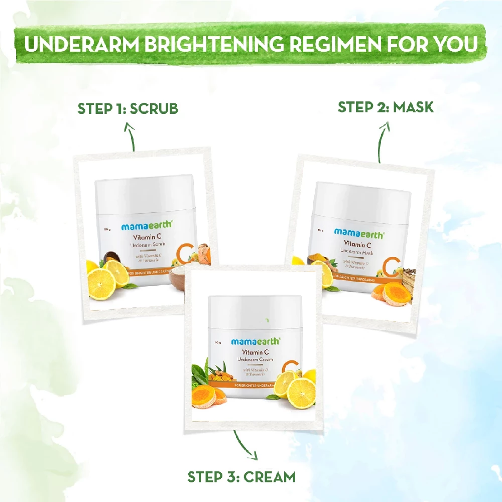 Vitamin C Underarm Mask with Vitamin C & Turmeric for Brighter Underarms - Image 7