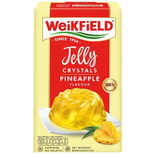 Weikfield Jelly Crystals - Pineapple Flavor Weikfield Jelly Crystals - Pineapple Flavor--90 g Carton