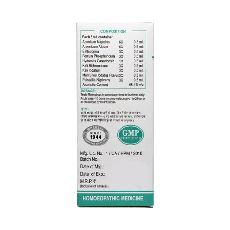 Wheezal WL37 Sinusitis Drop - Image 2