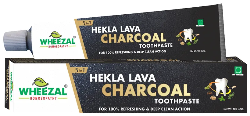Wheezal Hekla Lava Charcoal Toothpaste