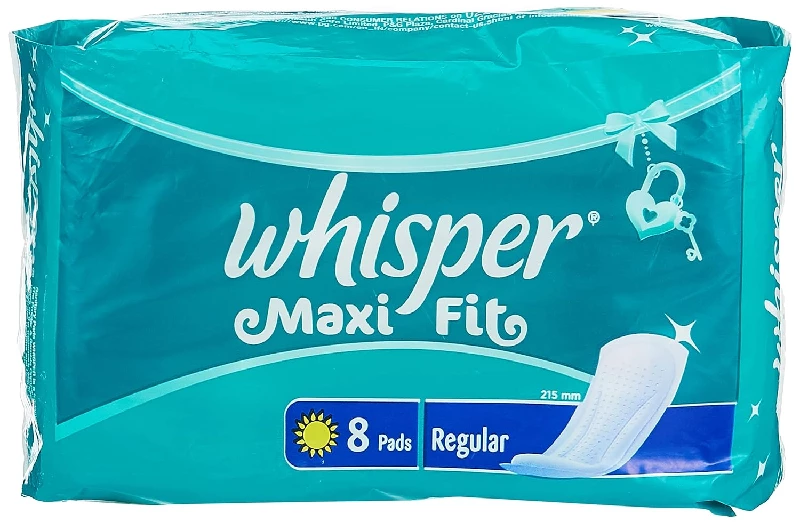 Whisper Maxi Nights Regular Sanitary Pads Whisper Maxi Nights Regular Sanitary Pads-Pack Size-8 Pads