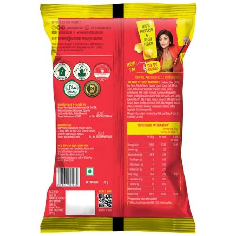 WickedGud Chickpea Popped Chips-Dil Se Cheese - Image 2