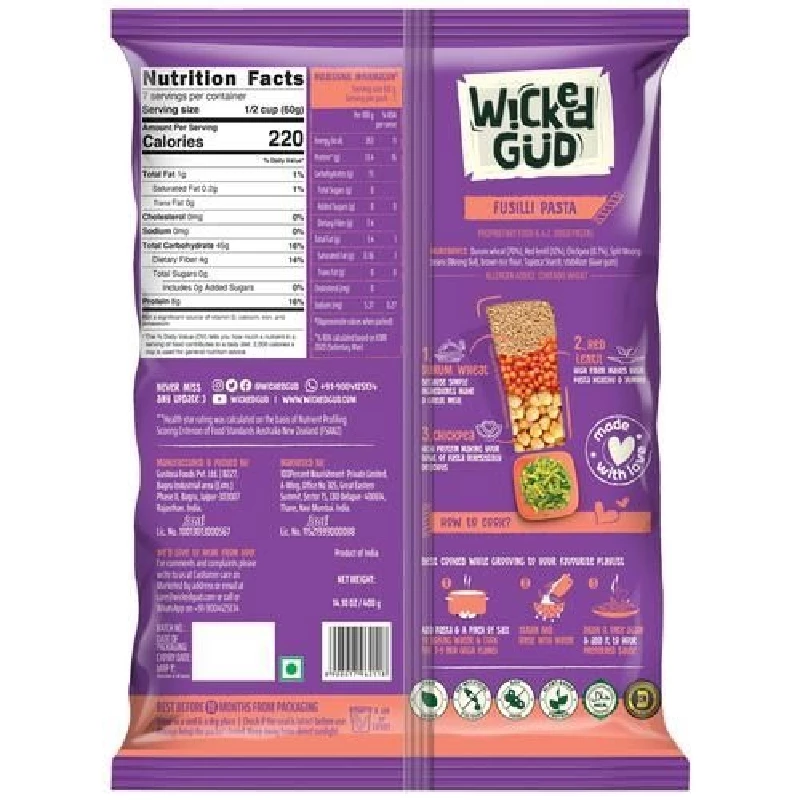 WickedGud Fusilli Pasta - Image 2