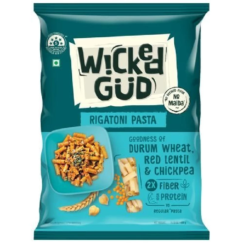 WickedGud Rigatoni Pasta WickedGud Rigatoni Pasta-Pack Size-400 g