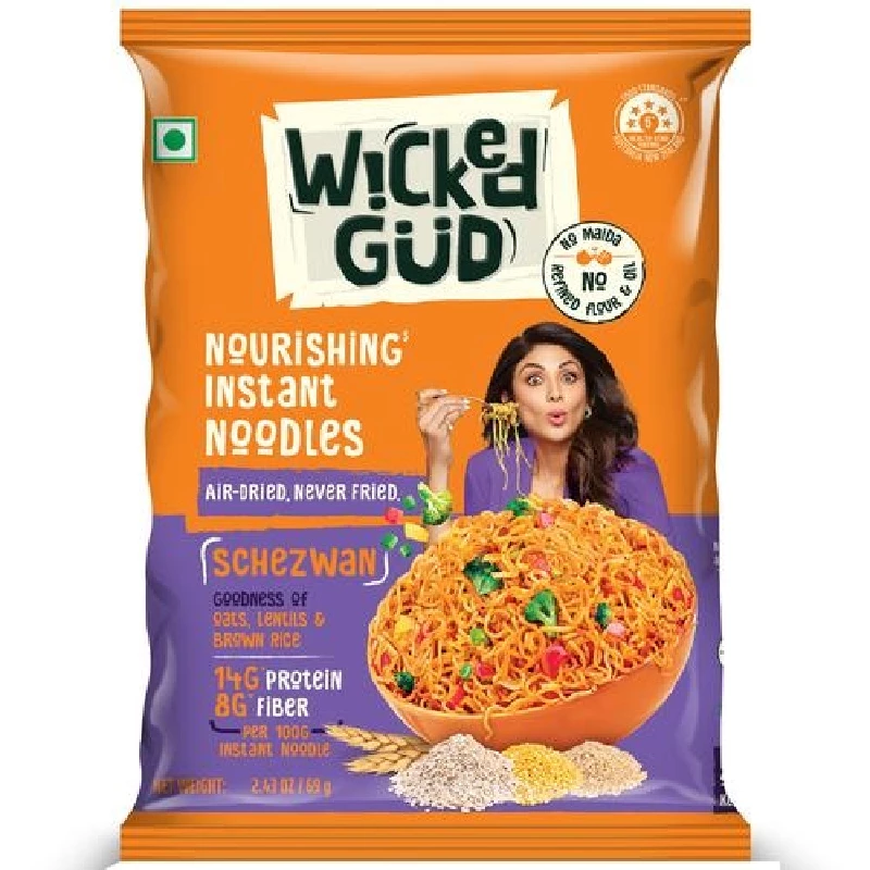 WickedGud Schezwan Instant Noodles WickedGud Schezwan Instant Noodles-Pack Size-69 g