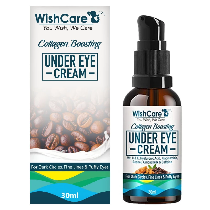Wishcare Collagen Boosting Under Eye Cream For Dark Circle, Puffy Eyes & Wrinkles Coffee & Almond