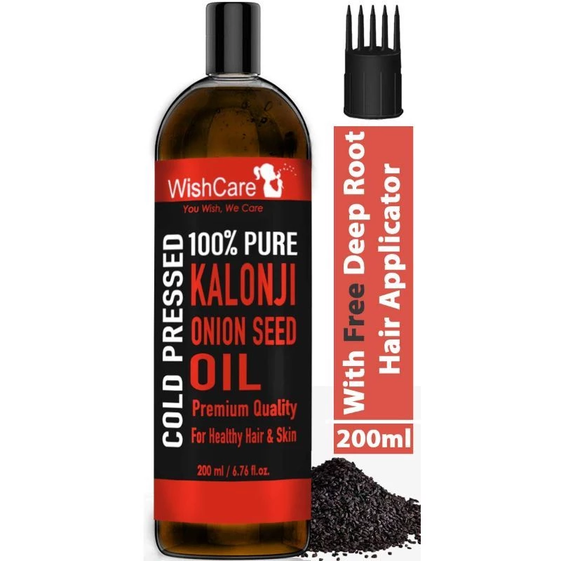 Wishcare 100% Pure Cold Pressed Kalonji Black Onion Seed Oil & Badam Rogan Sweet Almond Oil - Image 3