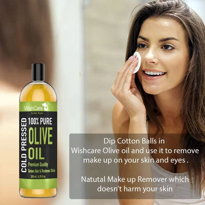 Wishcare 100% Pure Cold Pressed Olive Oil For Healthy Hair & Glowing Skin (Pack Of 2) - Image 7