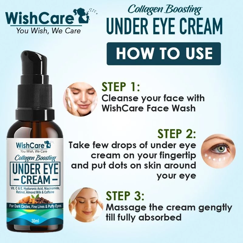 Wishcare Ultimate Eye Care Combo - Under Eye Cream & Brow-Lash Growth Serum Oil - Image 4