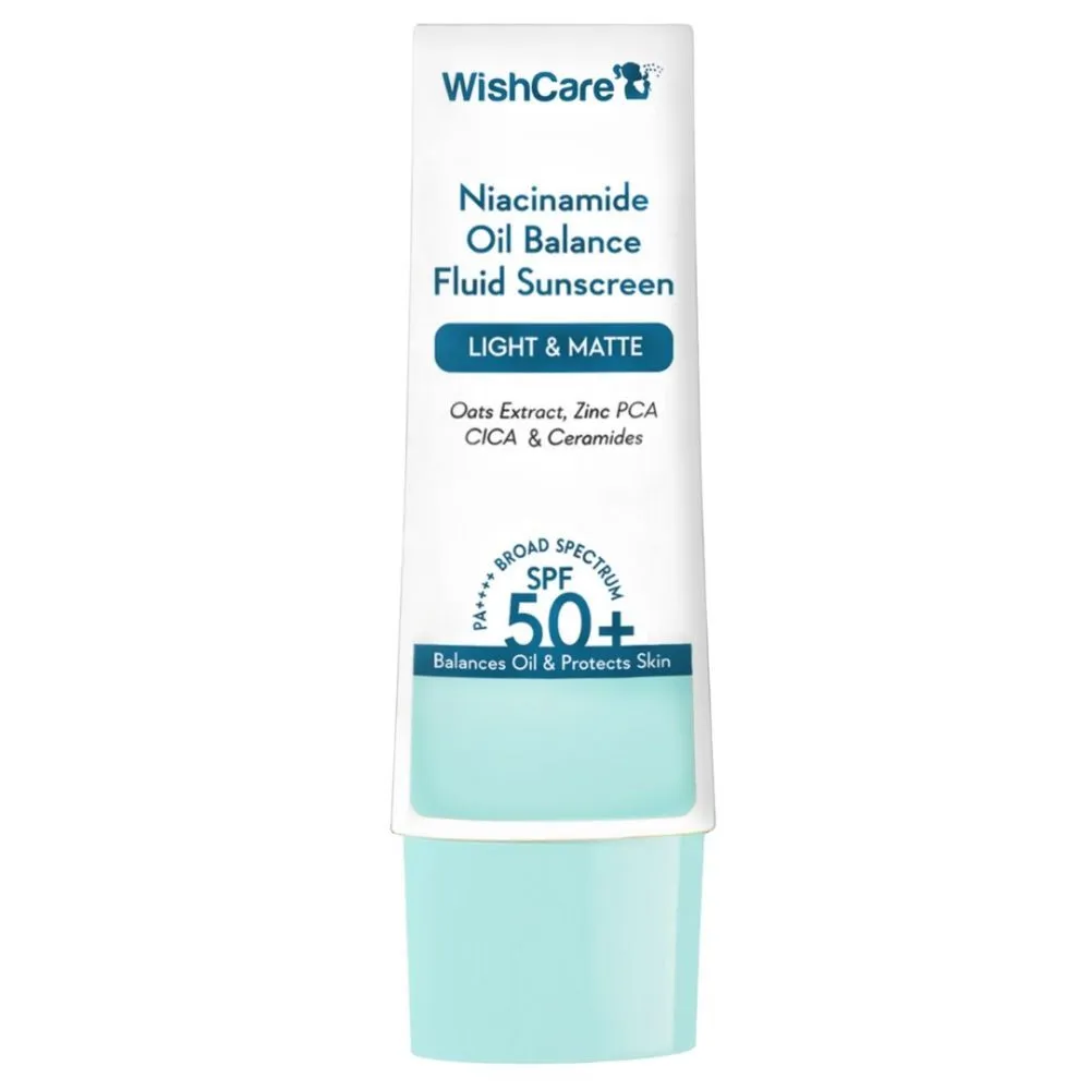 Wishcare Niacinamide Oil Balance Fluid Sunscreen Light & Matte Wishcare Niacinamide Oil Balance Fluid Sunscreen Light & Matte-Pack Size-50 g