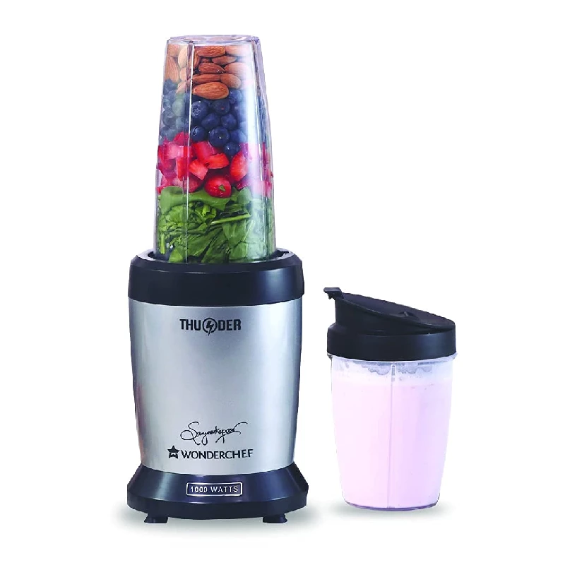 Wonderchef 1000 Watts Nutri-Blend Thunder Blender-Grey Wonderchef 1000 Watts Nutri-Blend Thunder Blender-Grey-Pack Size-2 kg