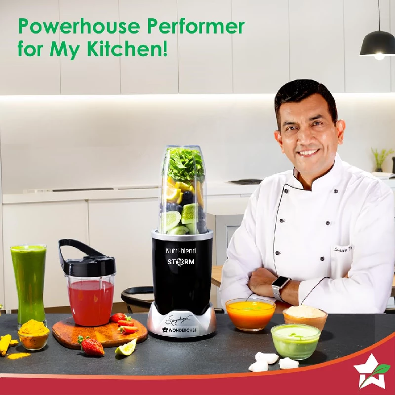 Wonderchef 1200 Watts Nutri-Blend Storm Blender-Black - Image 2