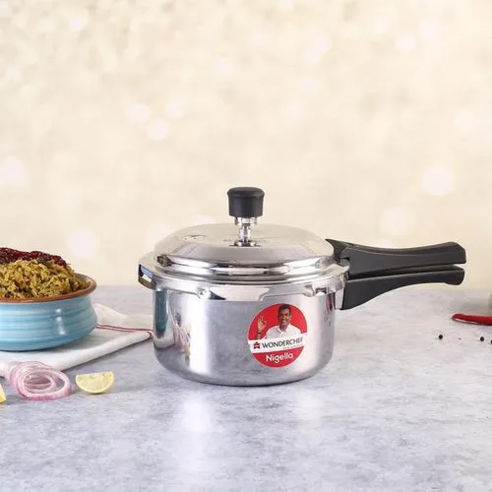 Wonderchef Nigella Tri-Ply Outer Lid Pressure Cooker - Image 2