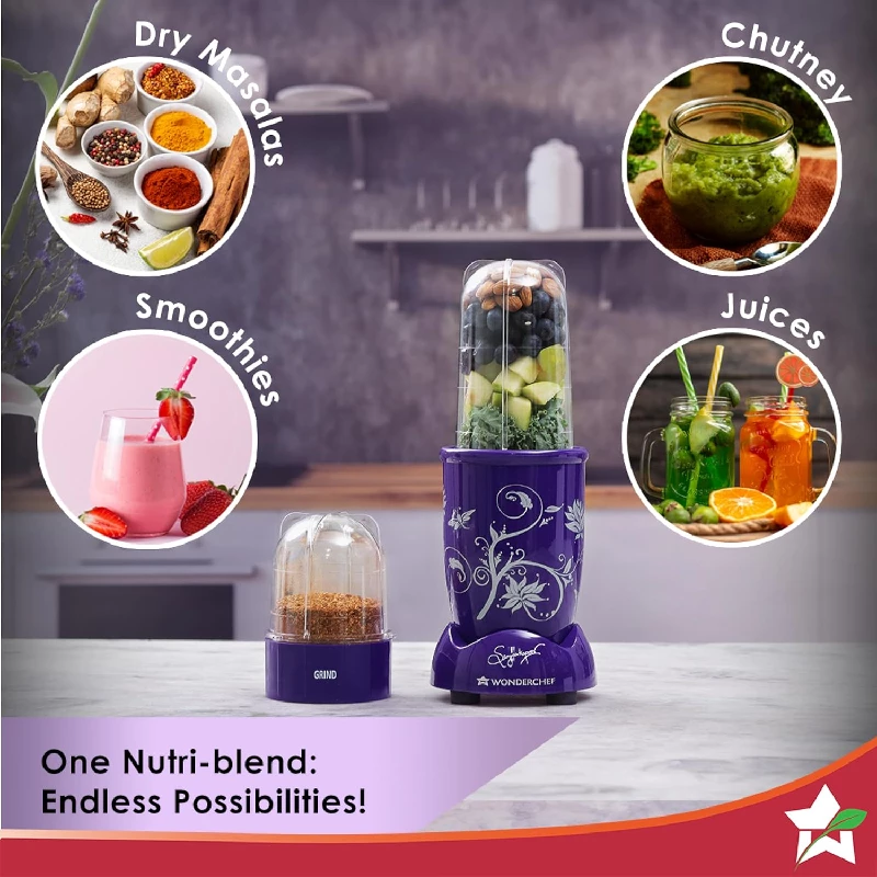 Wonderchef Nutri-blend Mixer Grinder & Blender-Purple - Image 3