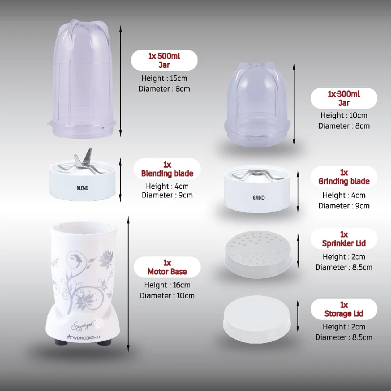 Wonderchef Nutri-blend Mixer Grinder & Blender-White - Image 3