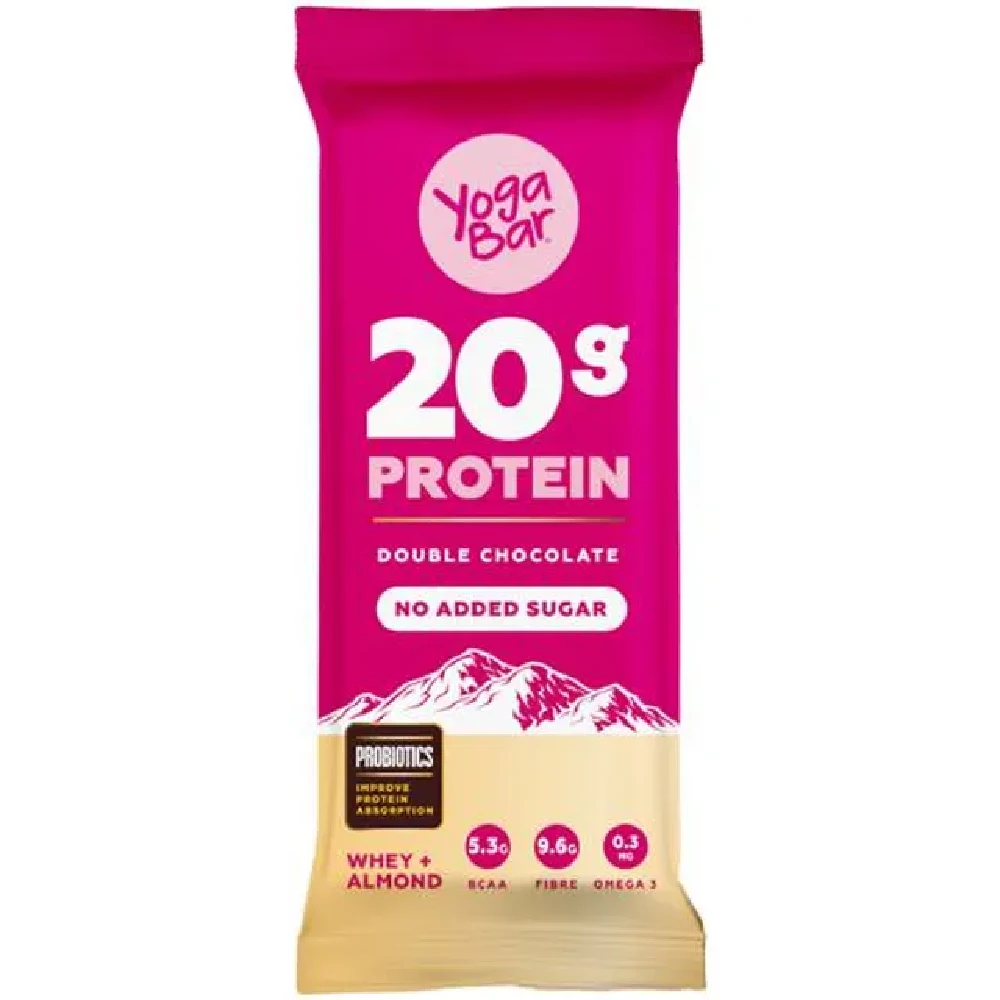 Yoga Bar 20g Protein Bar - Double Chocolate, No Added Sugar, Loaded With Fibre - Image 11