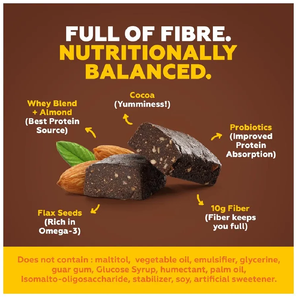 Yoga Bar 20g Protein Bar - Hazelnut, No Added Sugar, Loaded With Fibre - Image 7