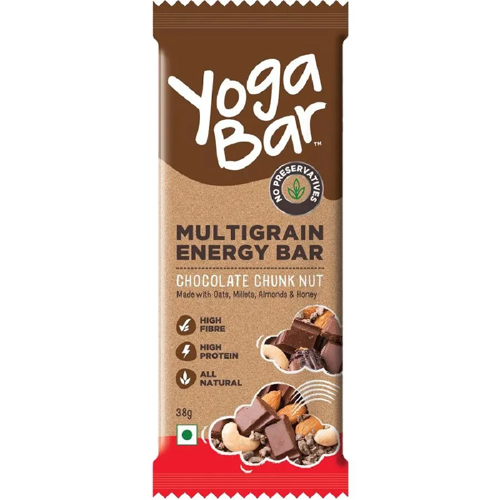 Yoga Bar Multigrain Energy Bar - Chocolate Chunk Nut, Healthy, High In Protein & Fibre - Image 5